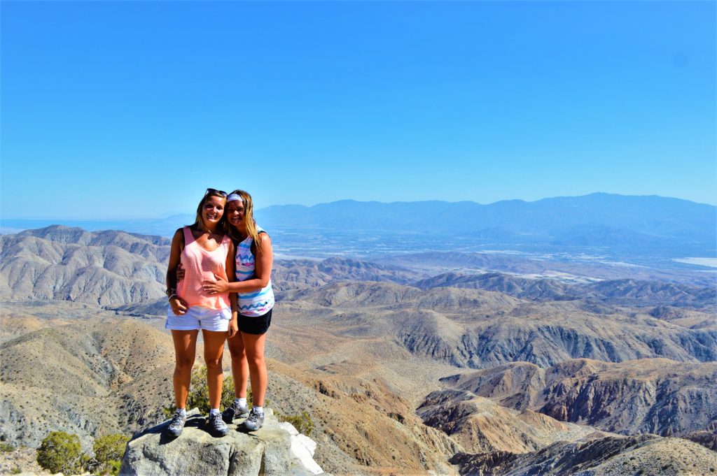 Standing at Keys View, Joshua Treet national Park, California