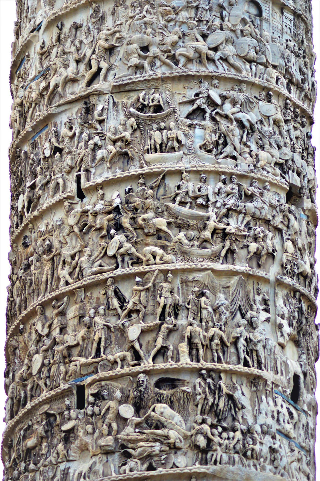 The Column of Marcus Aurelius detail, Rome, Italy