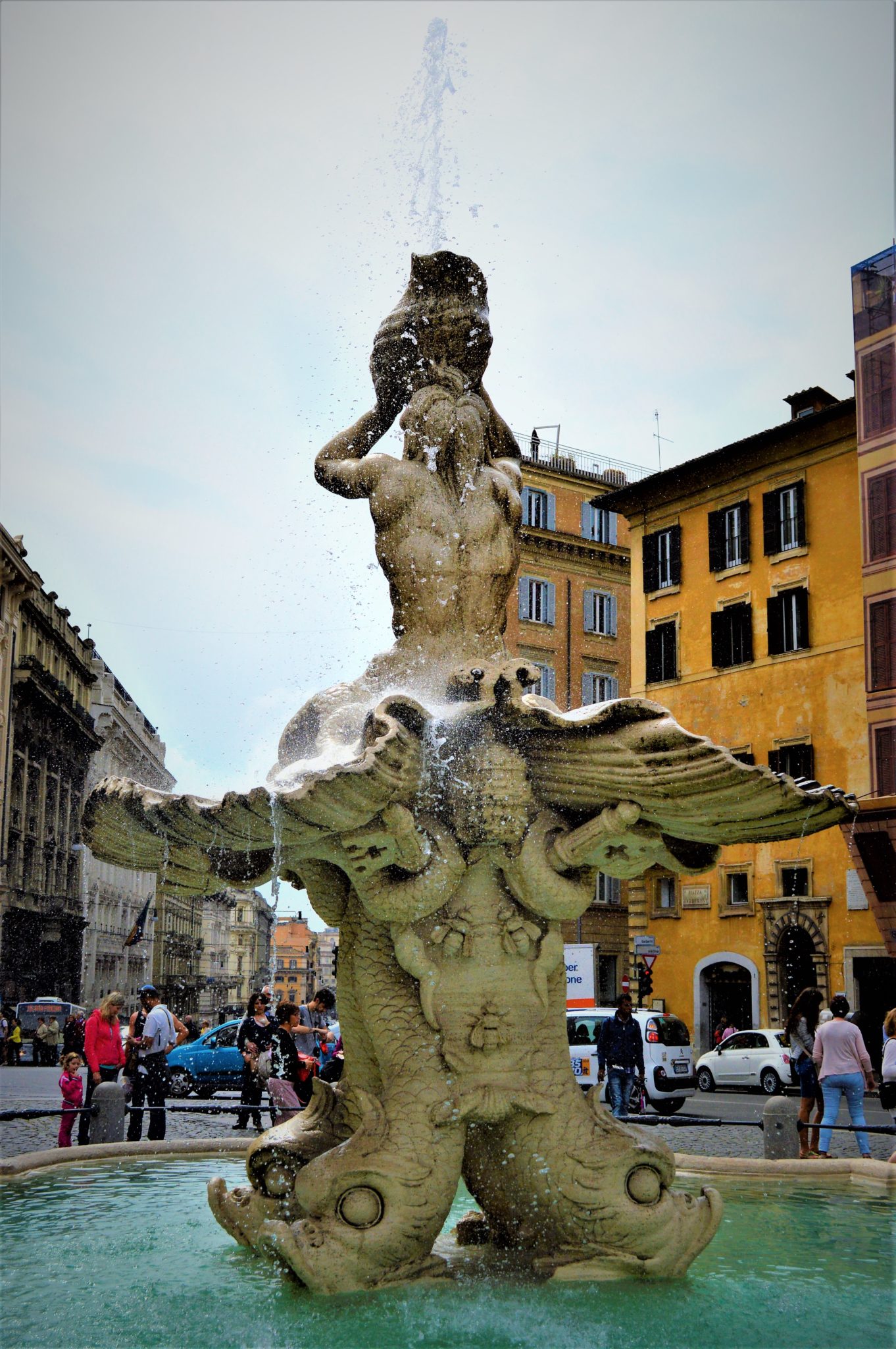 Triton Fountain (Fontana del Tritone), Piazza Barberini, Rome, Italy