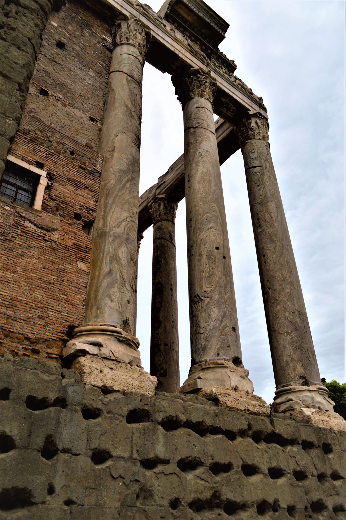Columns in Roman Forum, Rome, Italy