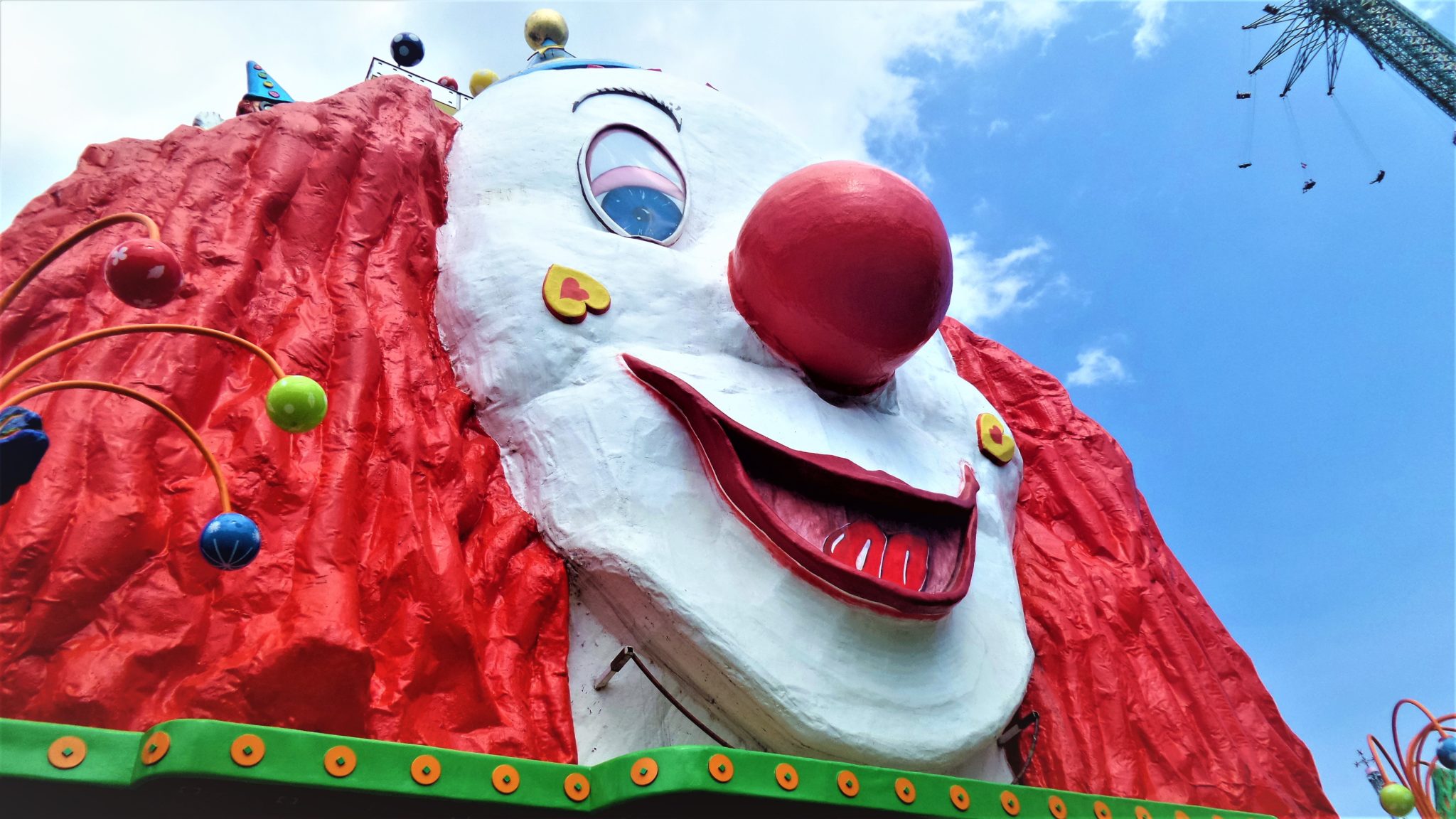 Clown in Vienna, Prater fairground, Austria