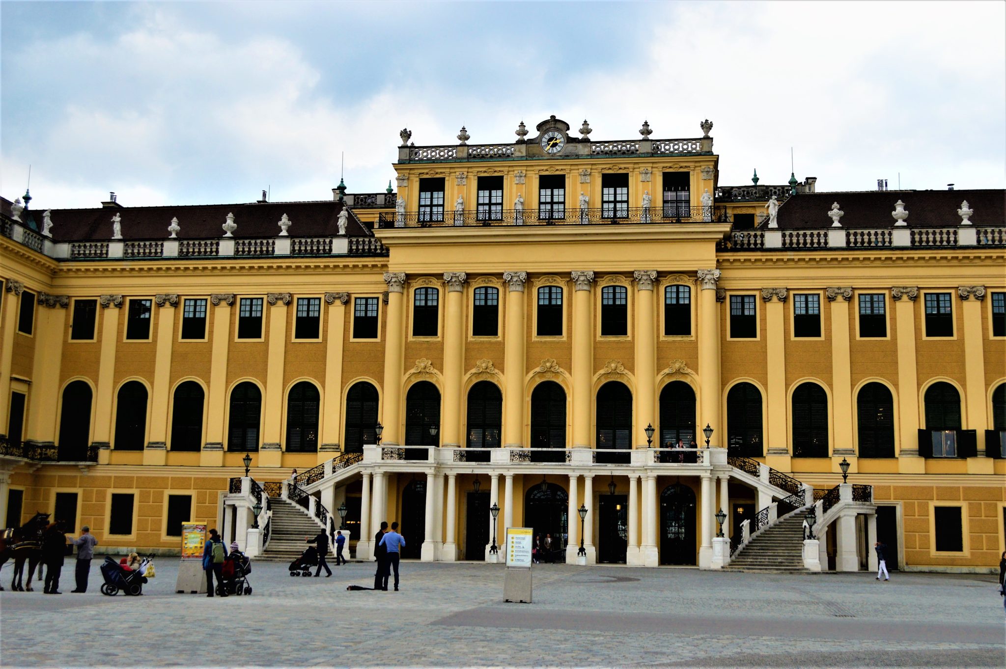 Schönbrunn Palace front building, Vienna, Austria