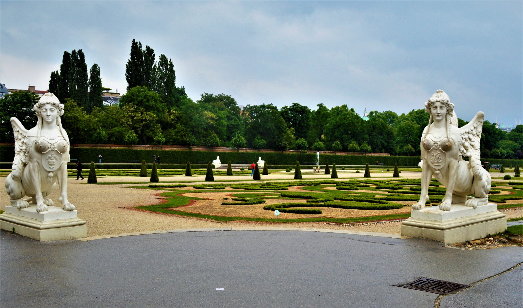 Schönbrunn Palace statues in gardens, 2 days in Vienna, Austria