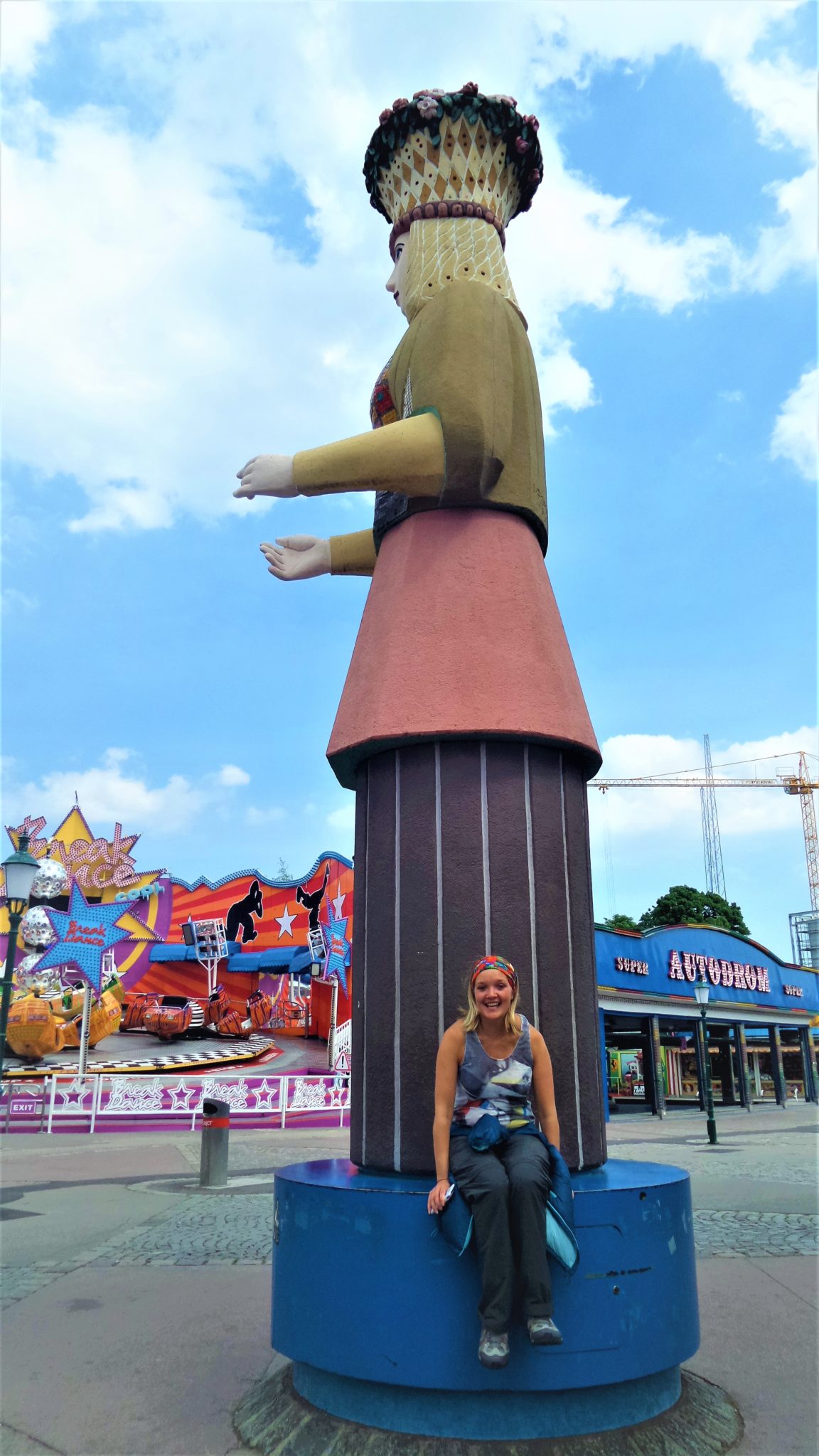 Statue at Prater fairground, 2 days in Vienna, Austria