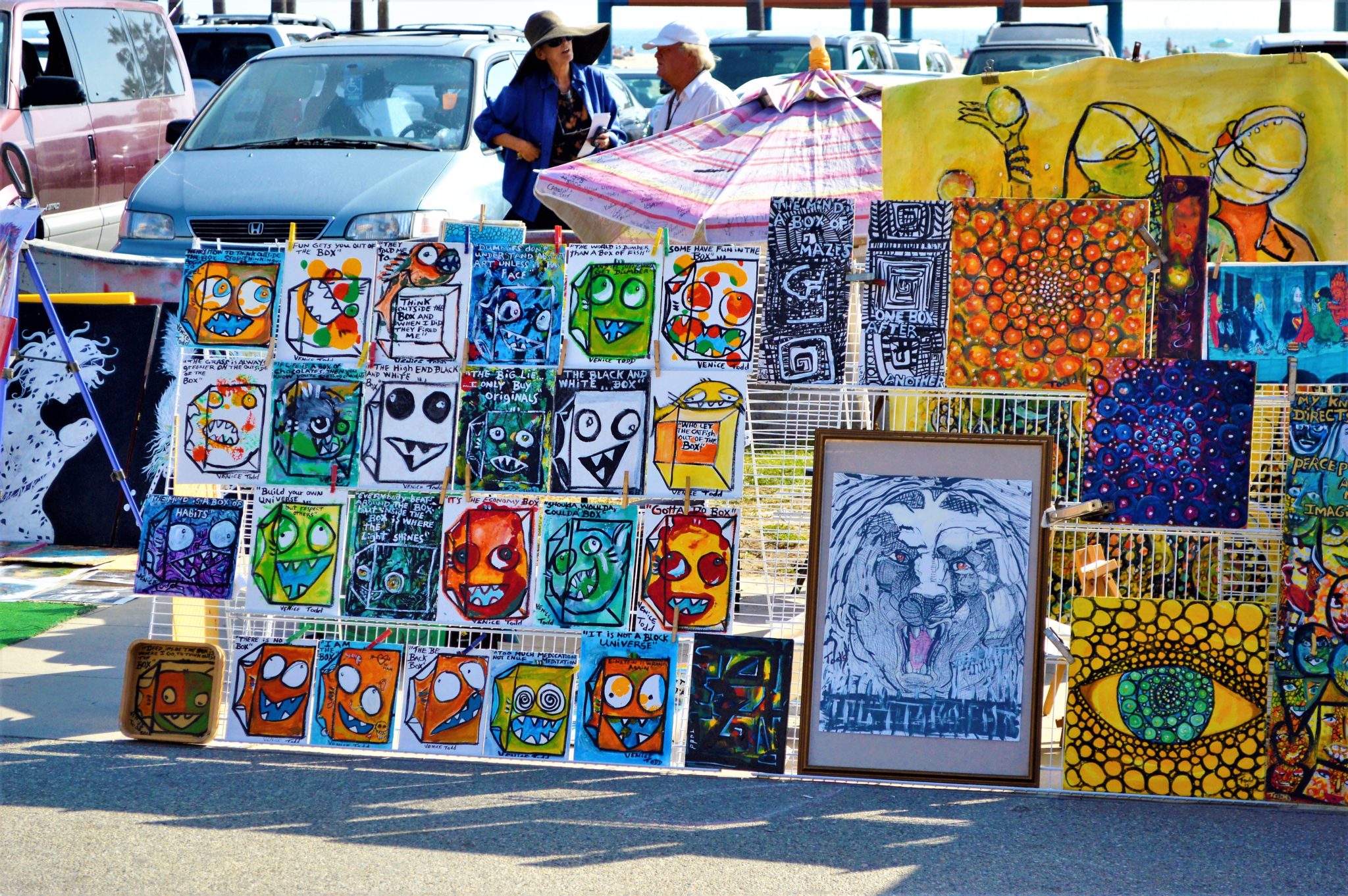 Artwork at Venice Beach, things to see in los angeles