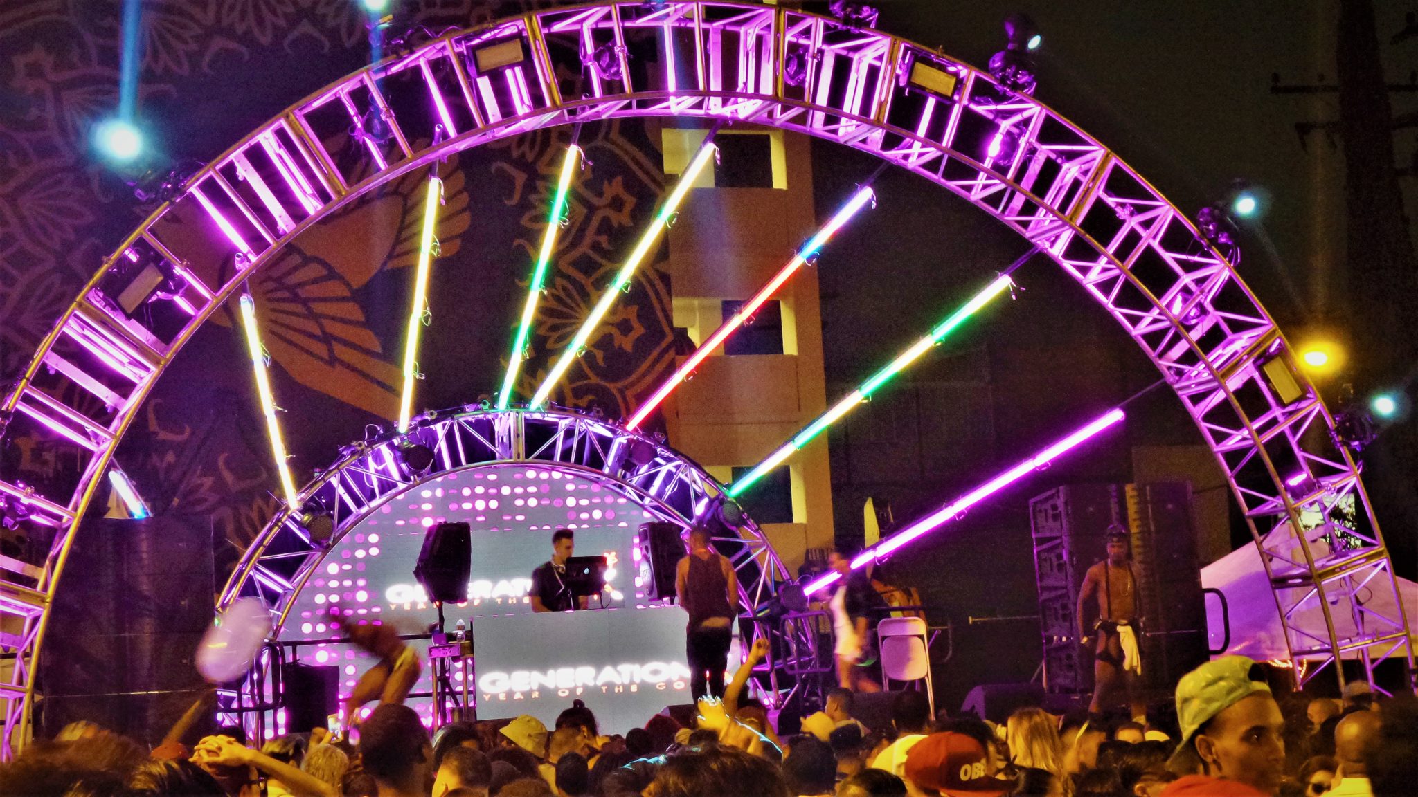 LA pride festival friday night stage, los angeles, califoria, usa