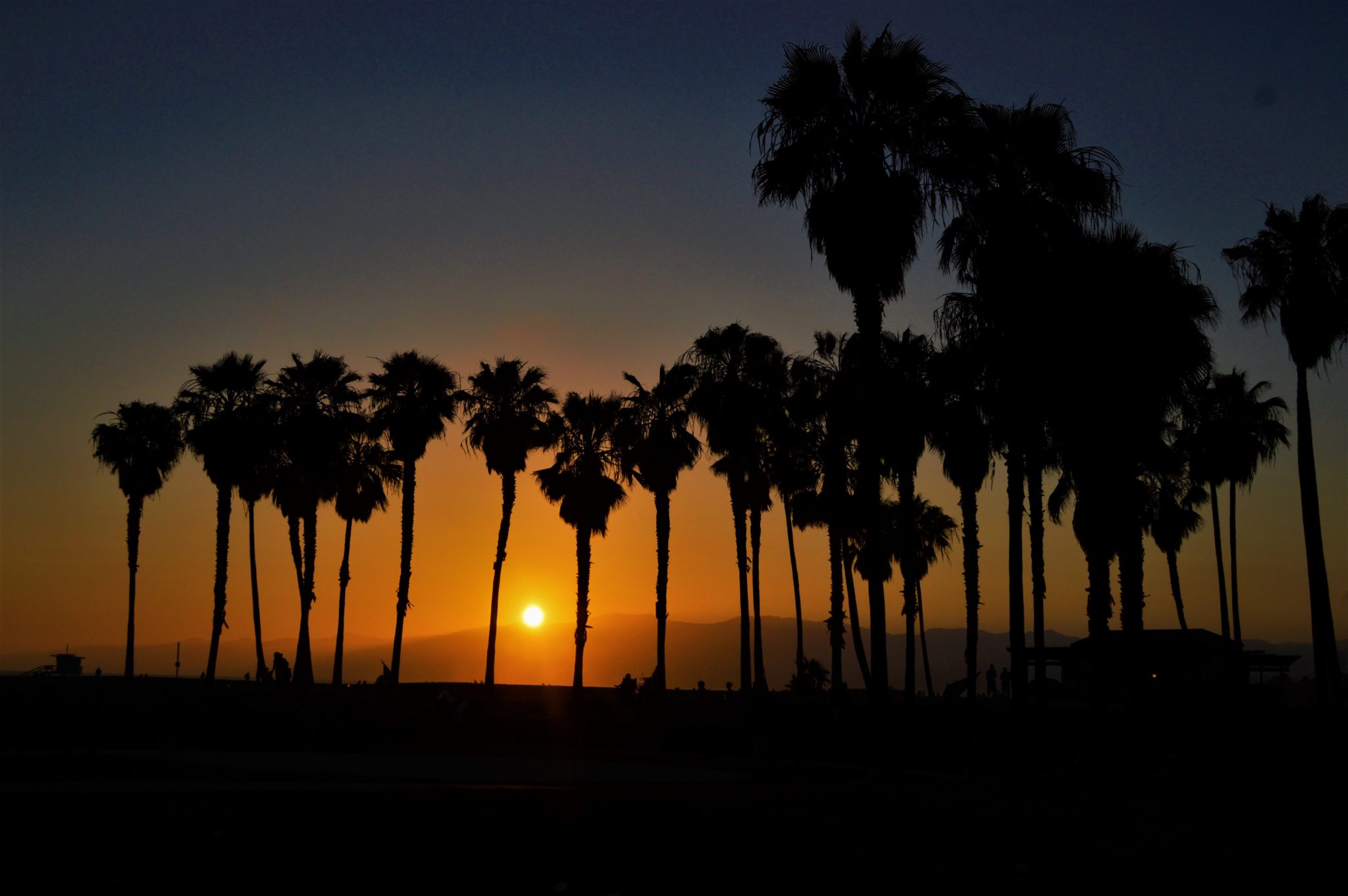 Sunset Santa monica mountains, venice beach, top things to do in los angeles