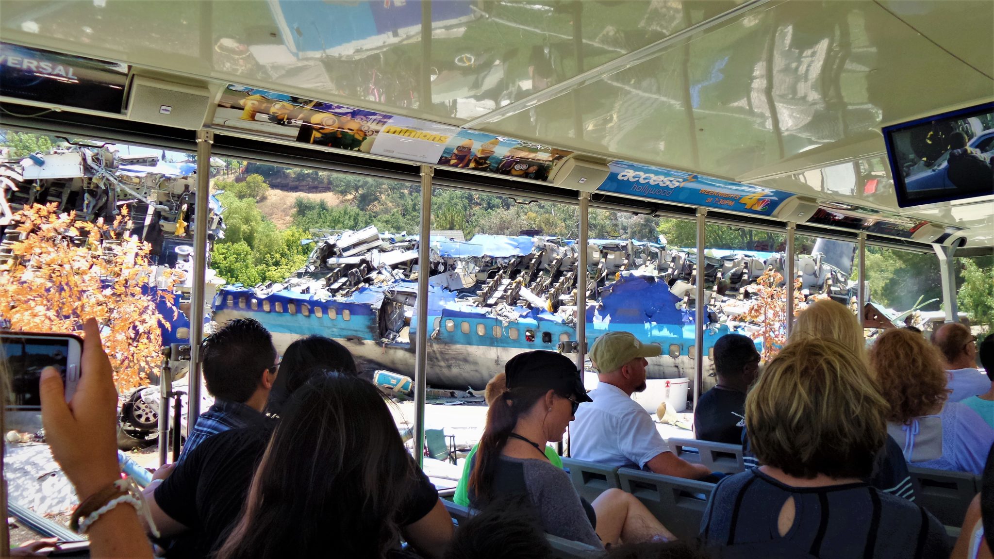 War of the Worlds Plane crash scene, Universal Studios Hollywood studio tour