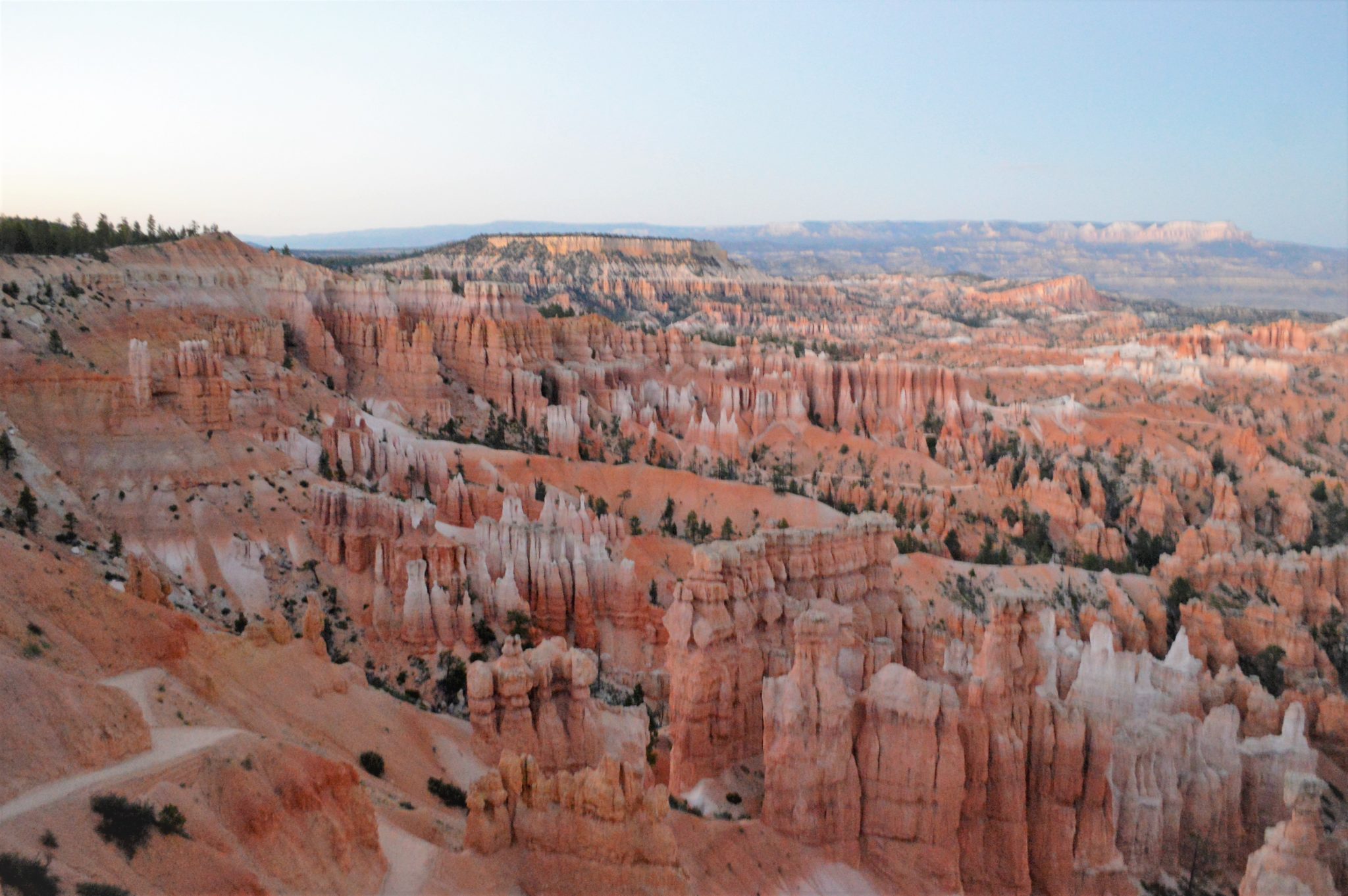 Sunset point at dusk, things to do in bryce canyon, usa
