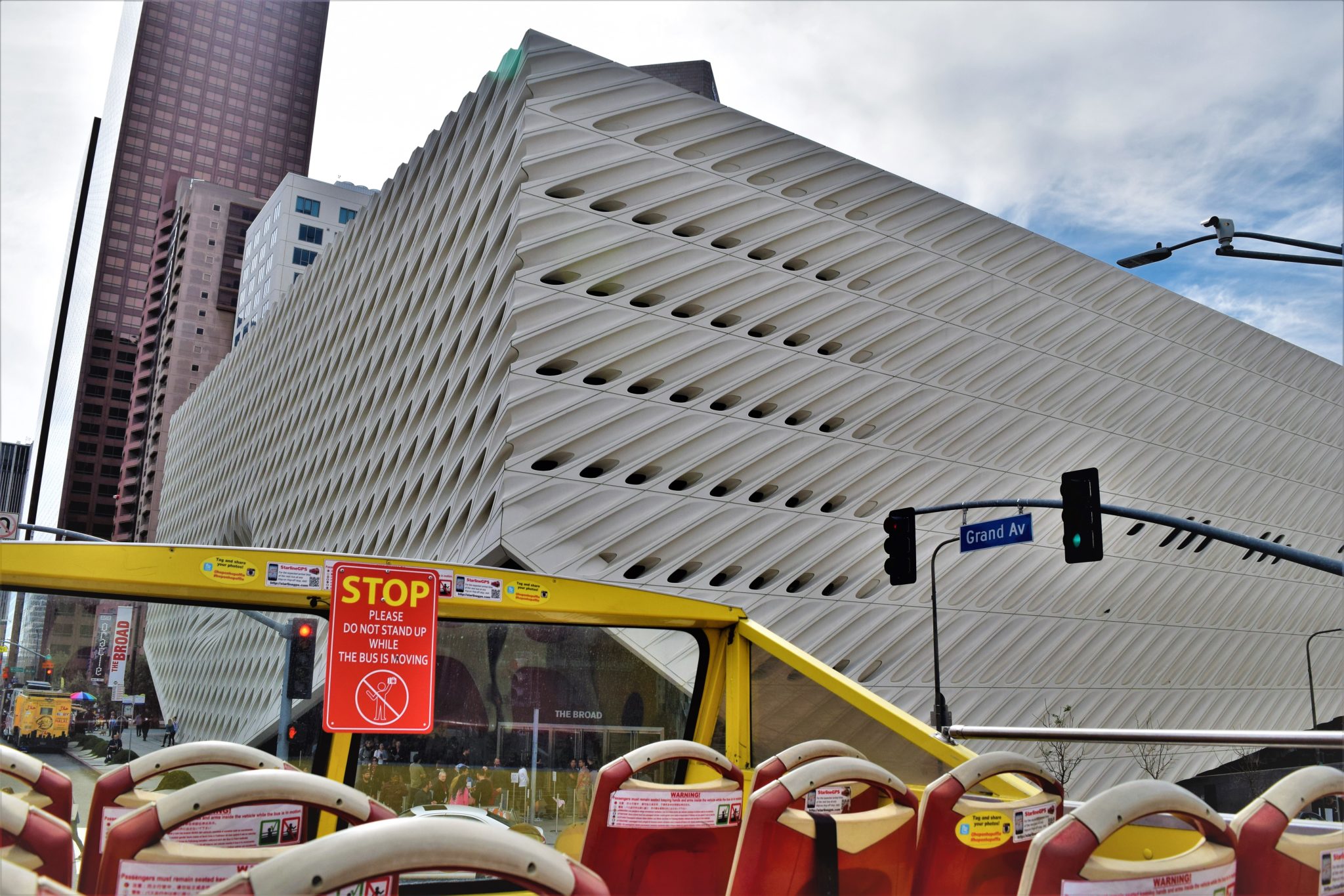 The Broad, hop on hop off bus los angeles