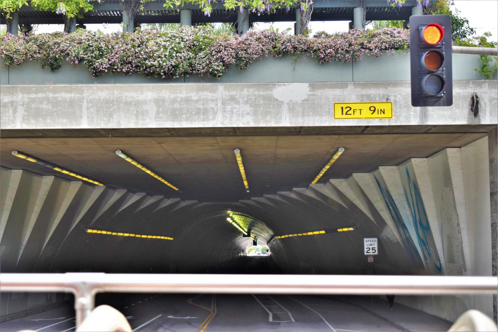 Tunnel used for filming, hop on hop off bus los angeles