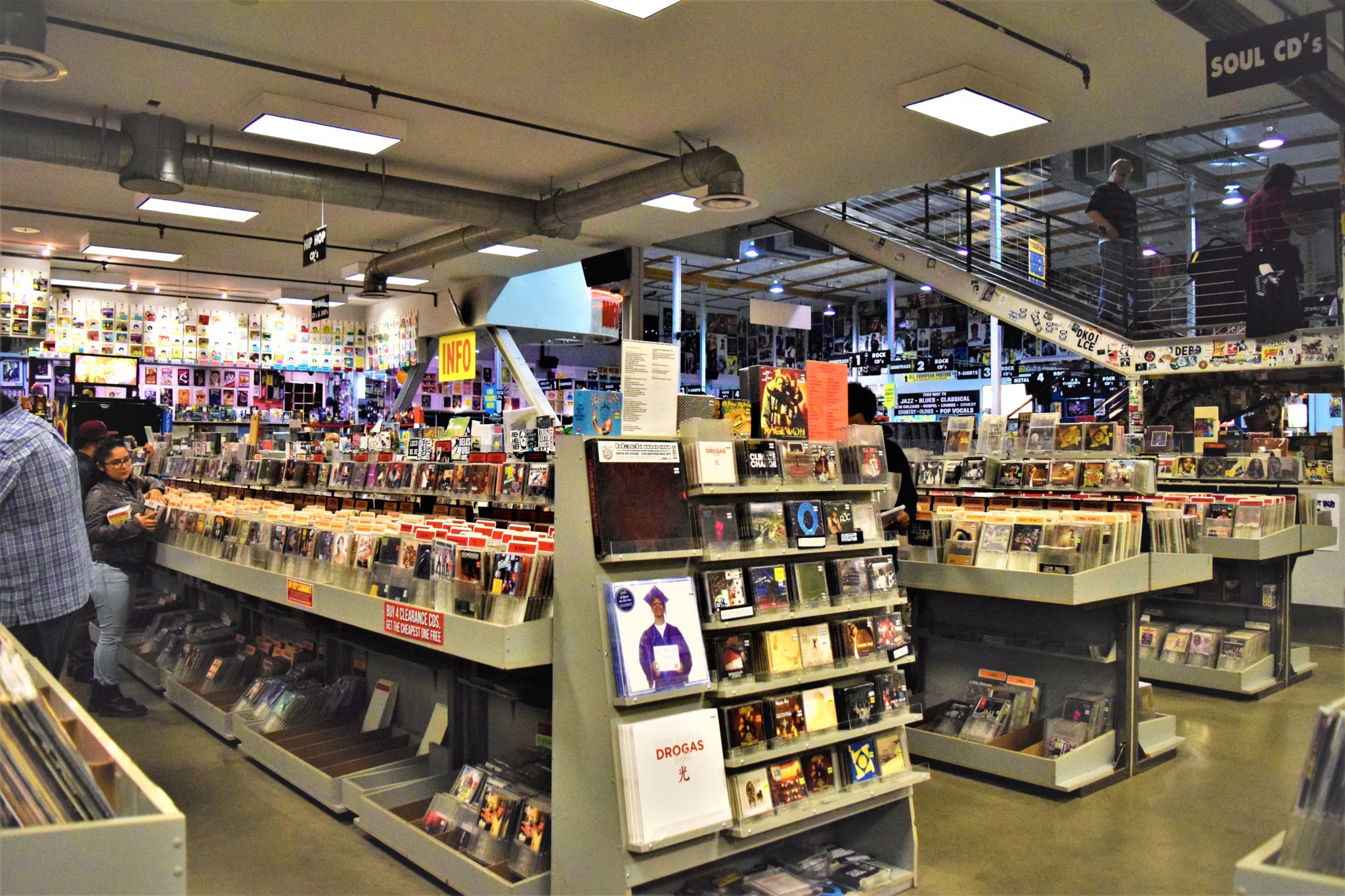 Ameoba Music Store Hollywood inside, los angeles