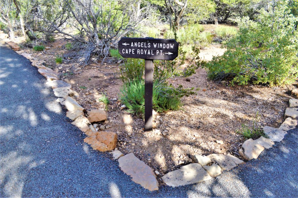 Angel's window sign grand canyon north rim grand canyon trip