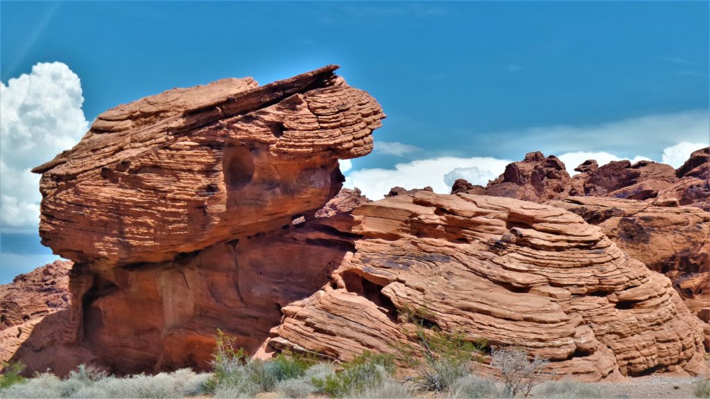 Beehive rock formations, valley of fire, utah