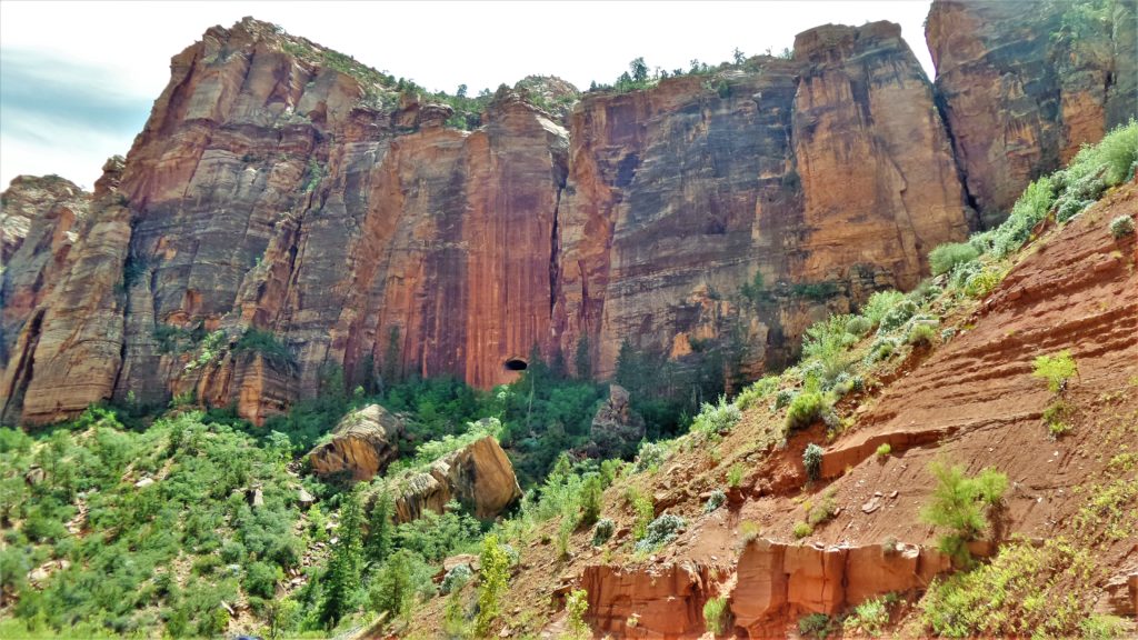 Hole in the canyon, Zion National Park, Utah