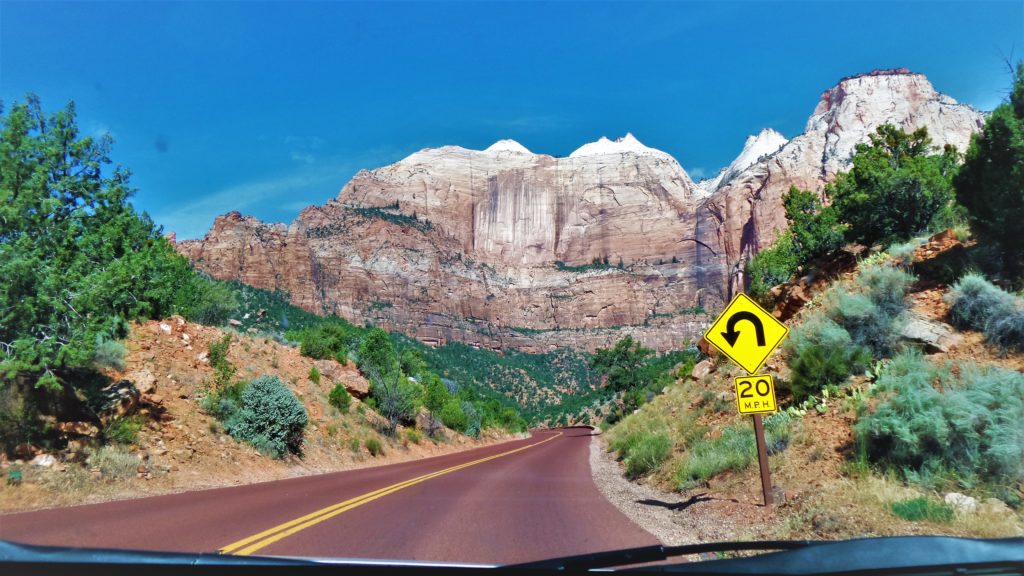 Road in Zion National Park, things to do in Zion, Utah