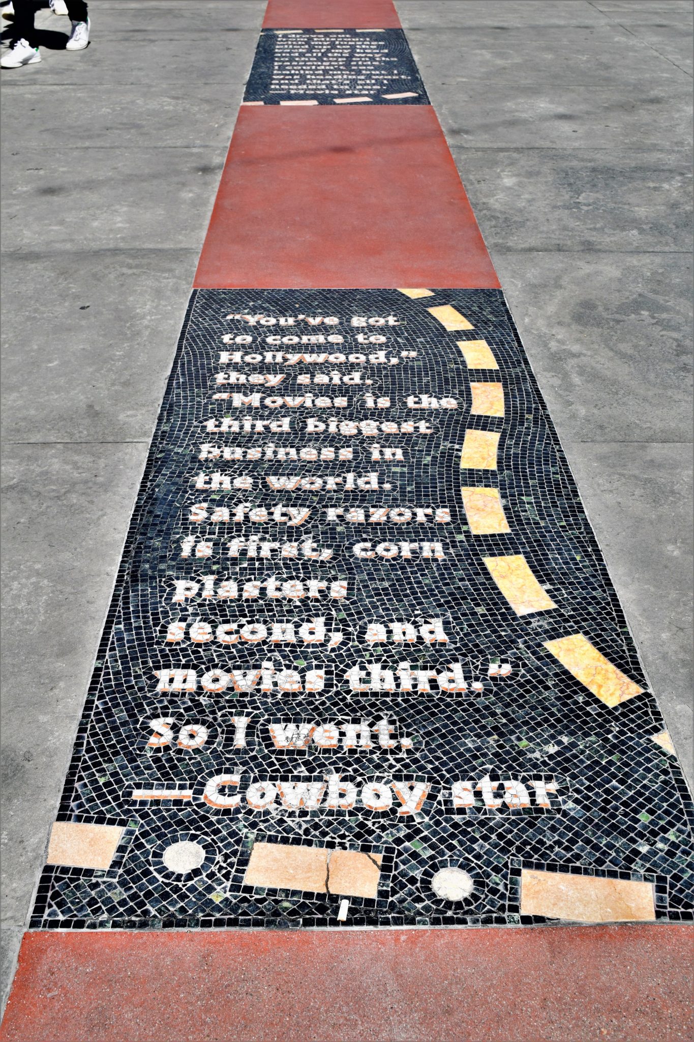 Road to hollywood pathway, hollywood highland center, los angeles