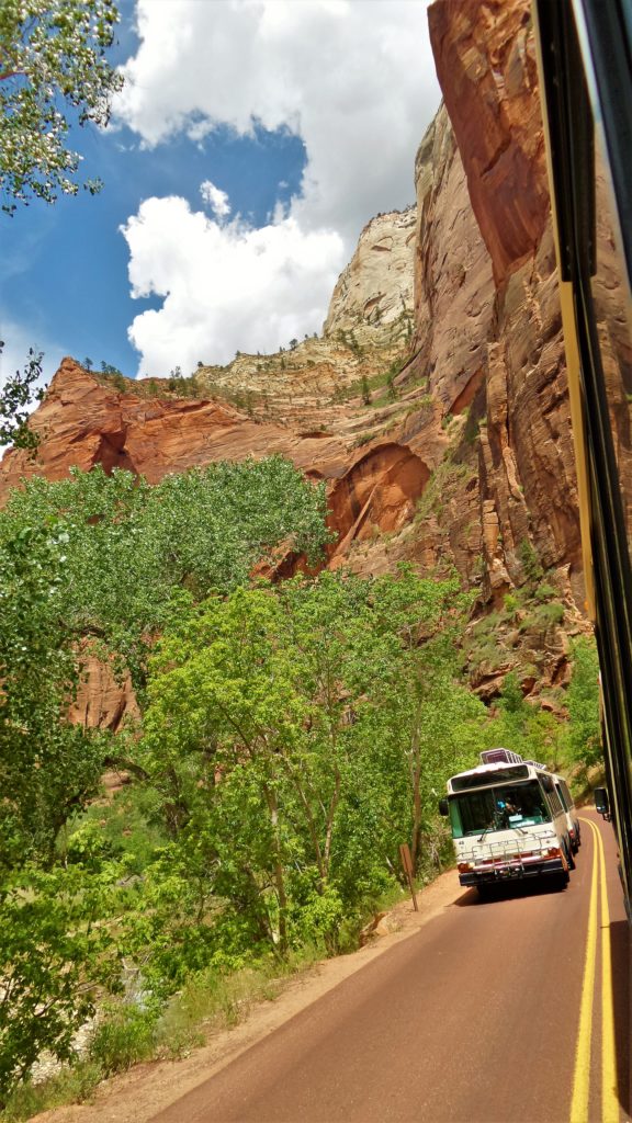 Shuttle bus, Zion National Park