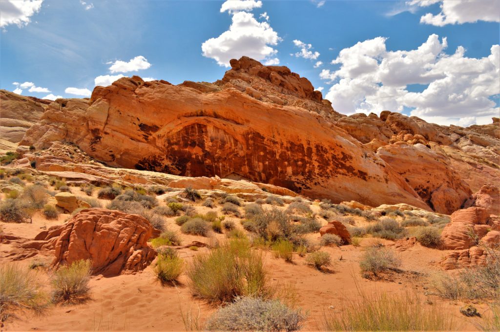 Slabs of rock at the valley of fire state park, utah