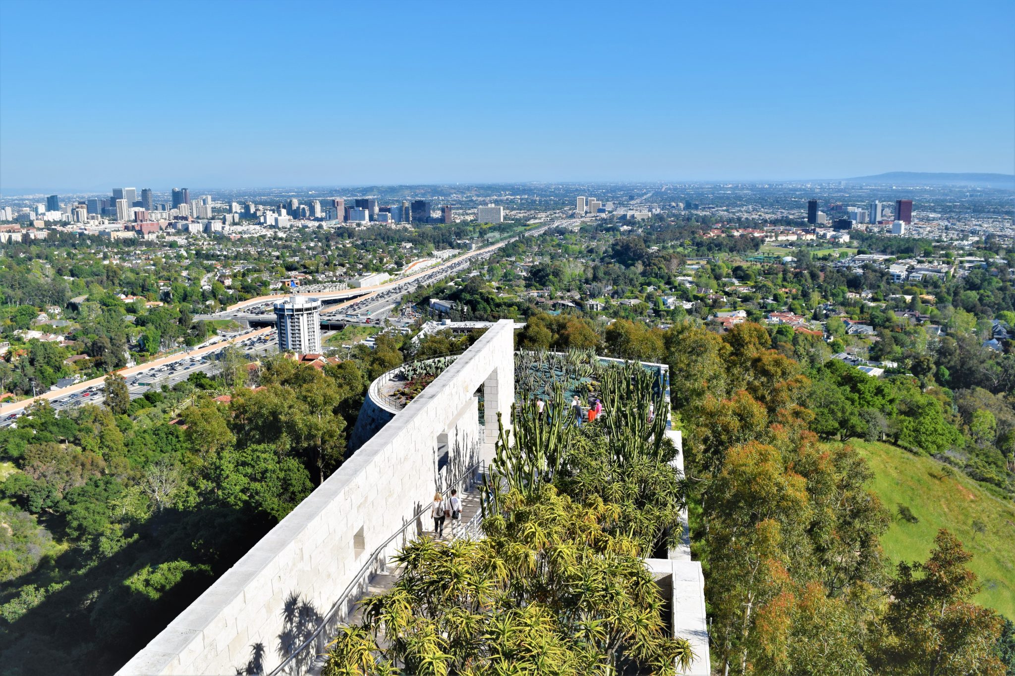 View of Brentwood from the Getty museum, Los Angeles