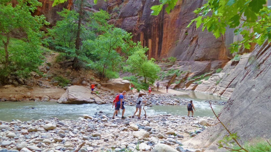 Zion narrows hike in utah