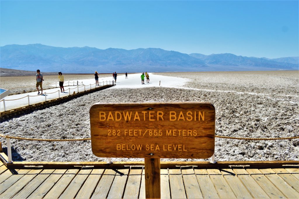 Badwater Basin salt flats, death valley national park, usa