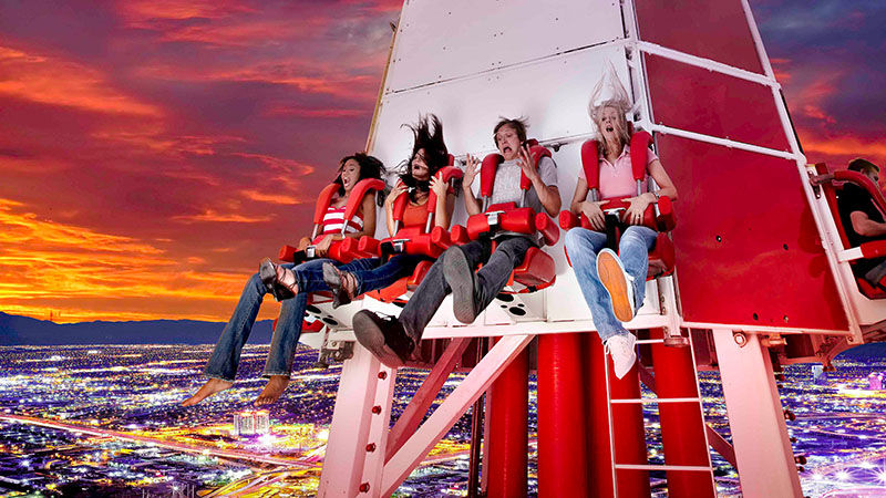 Big Shot ride, top of stratosphere, las vegas