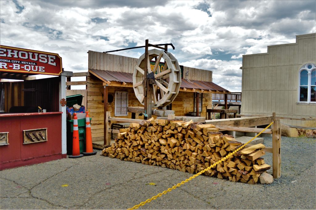 Wood chips, how it used to be museum, Virginia City, Nevada