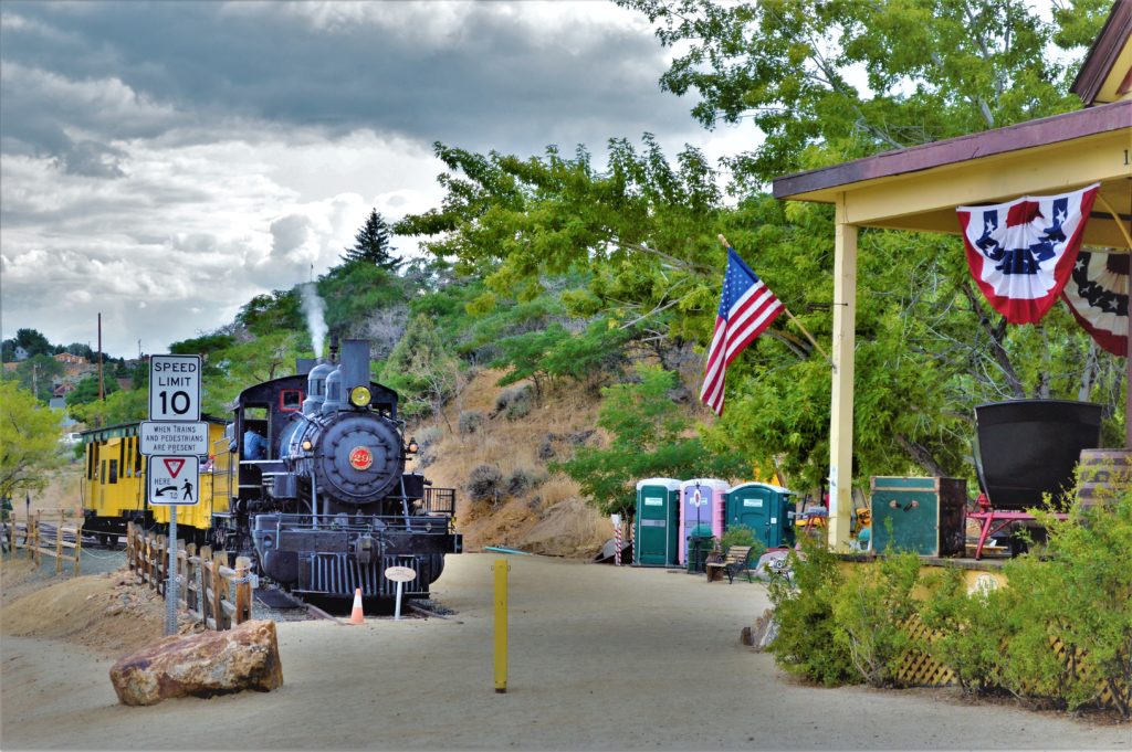Steam train Truckee, Virginia City, Nevada