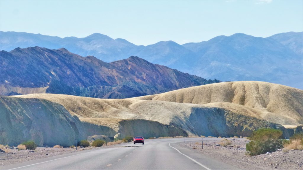 Death valley on a road trip, usa