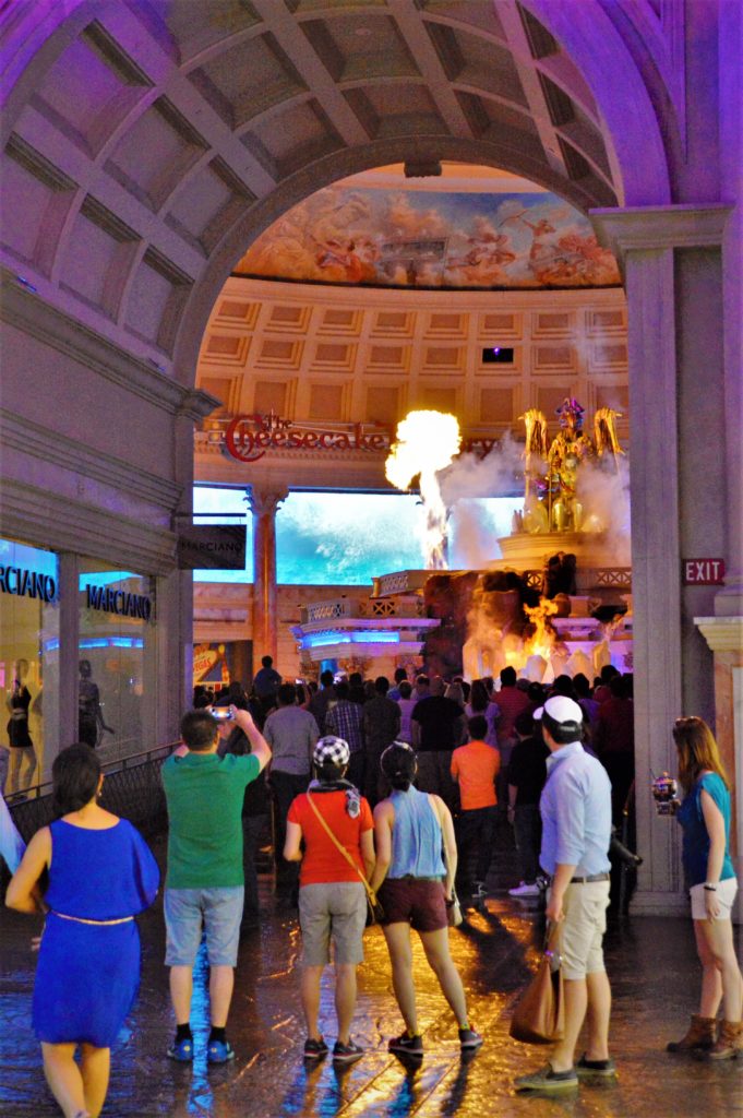 Fire at the God of Atlantis Show, Caesar's Palace, Las Vegas, Nevada