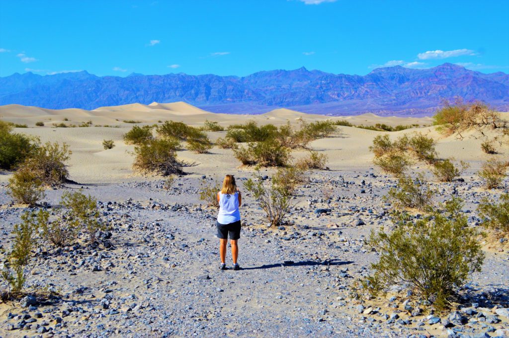 Nicola in Death Valley, Nevada California