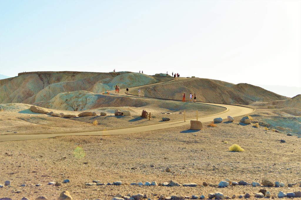 Path up to dante's view, death valley national park, usa
