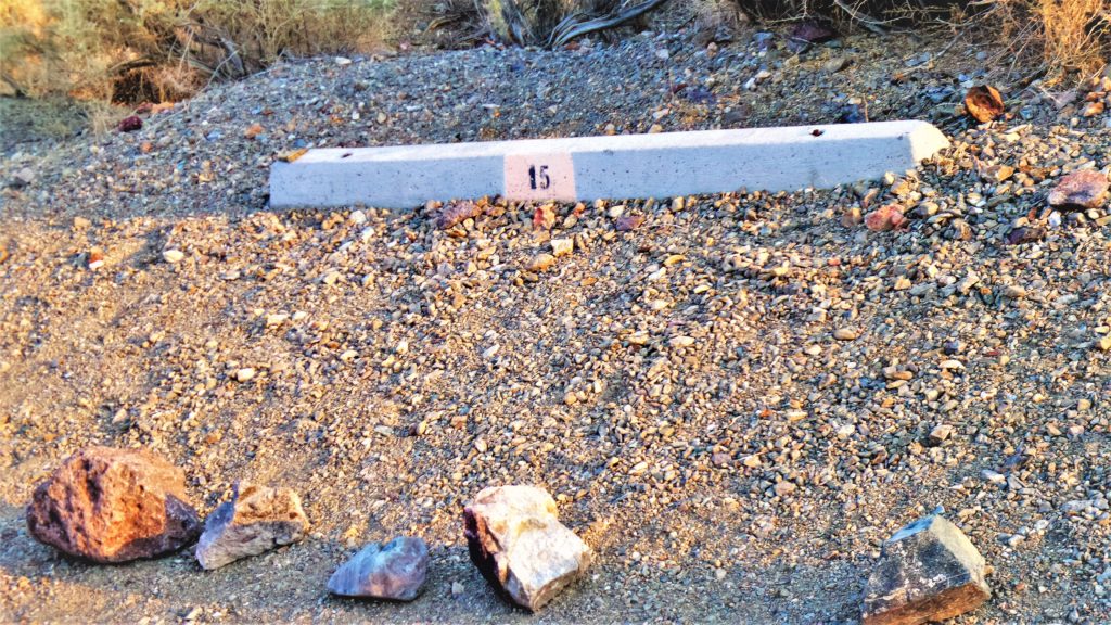 Pitch 15, wildrose camp site, death valley national park