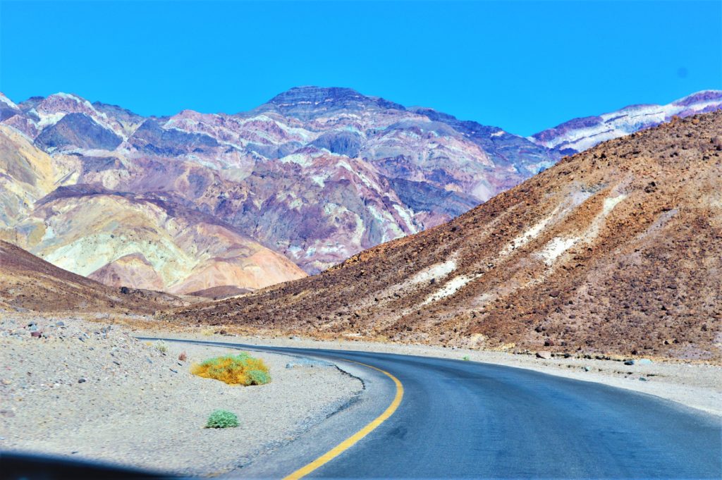 Road through Artist Drive, Death Valley National Park, USa