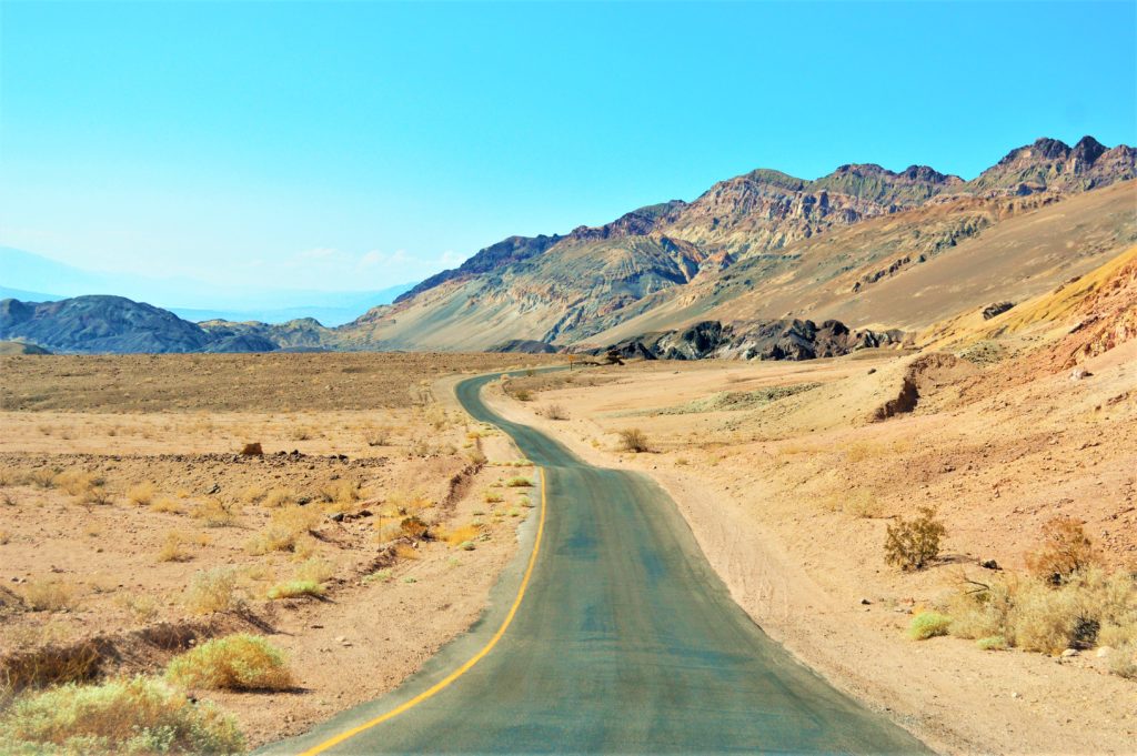 Road through Death Valley national park
