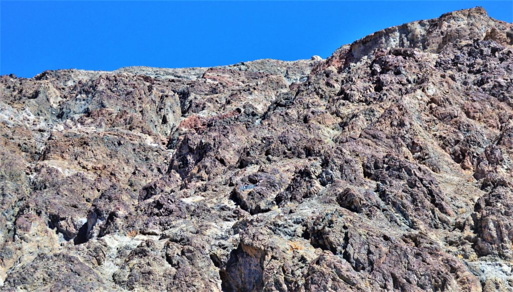 Sea Level sign, death valley national park badwater basin