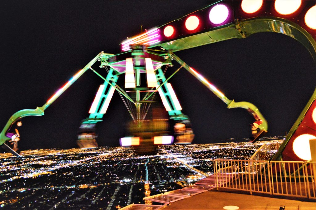 Spinny ride, top of stratosphere, las vegas, nevada