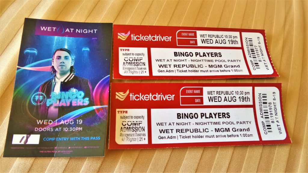 Wet republic pool party tickets, las vegas