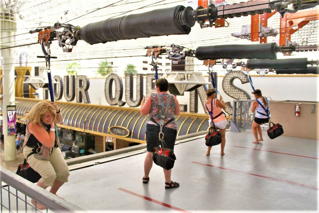 Zipline four queens casino, las vegas, nevada
