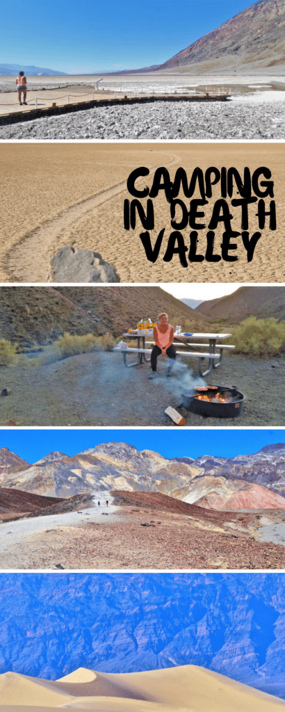 camping in death valley, usa