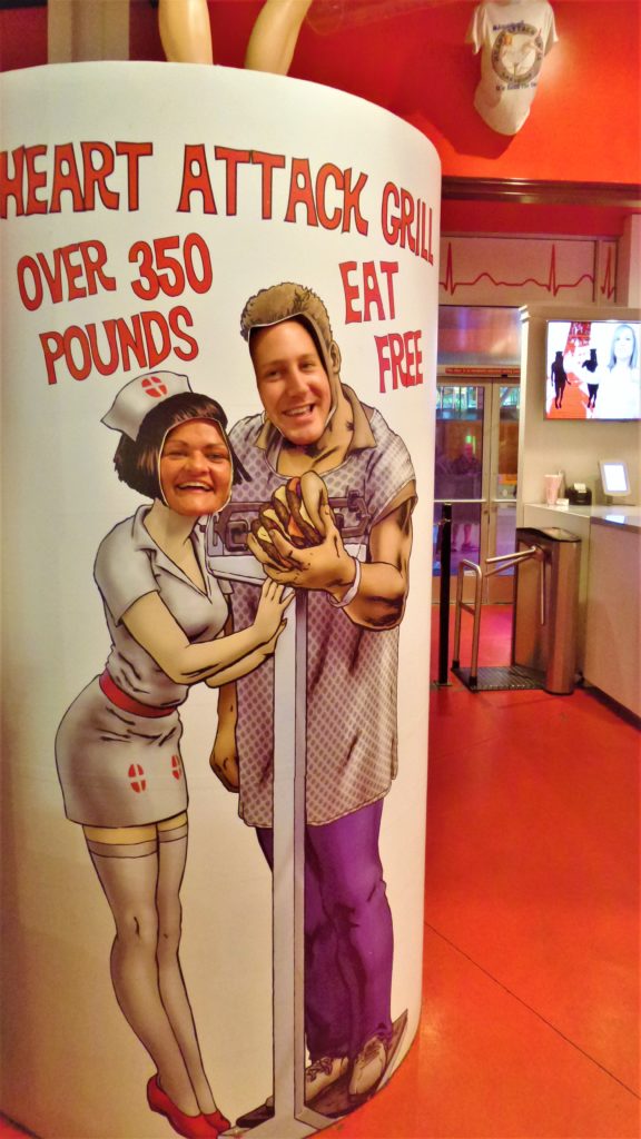 heart attack grill face cut out, las vegas