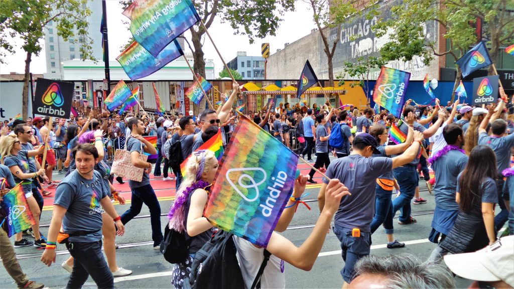 Air BNB at San Francisco Gay Pride, California