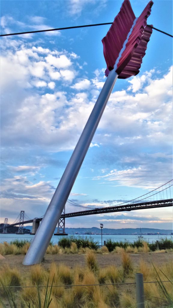 Arrow statue, San Francisco Bay, California