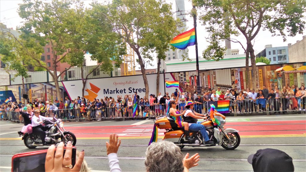 Dykes on bikes, San Francisco gay pride, USA