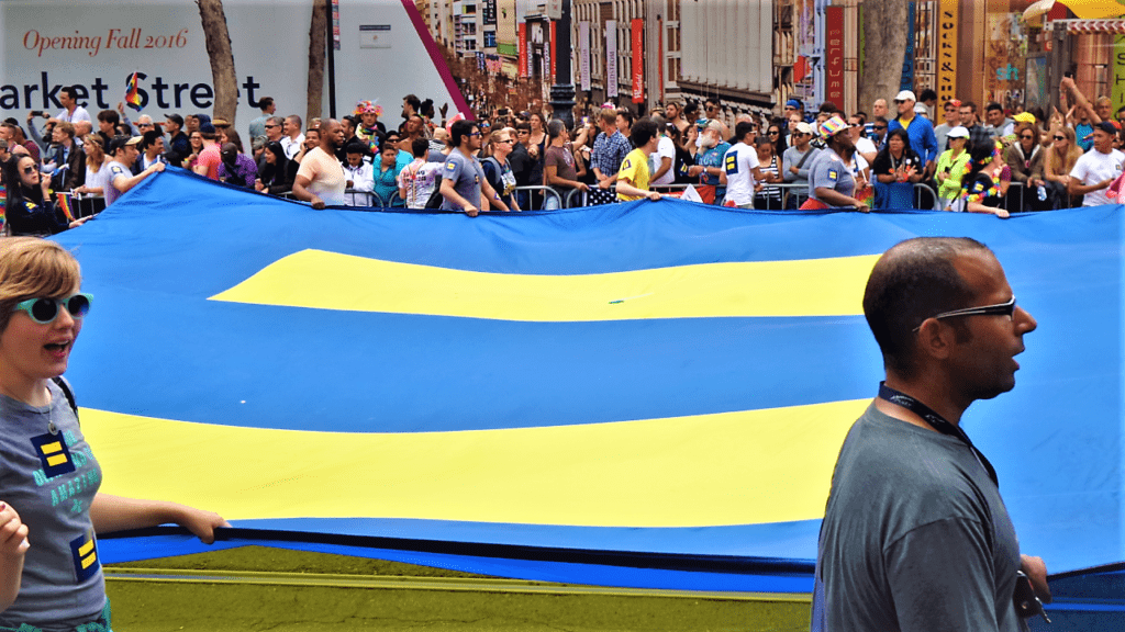 Equality flag, San Francisco gay pride, California