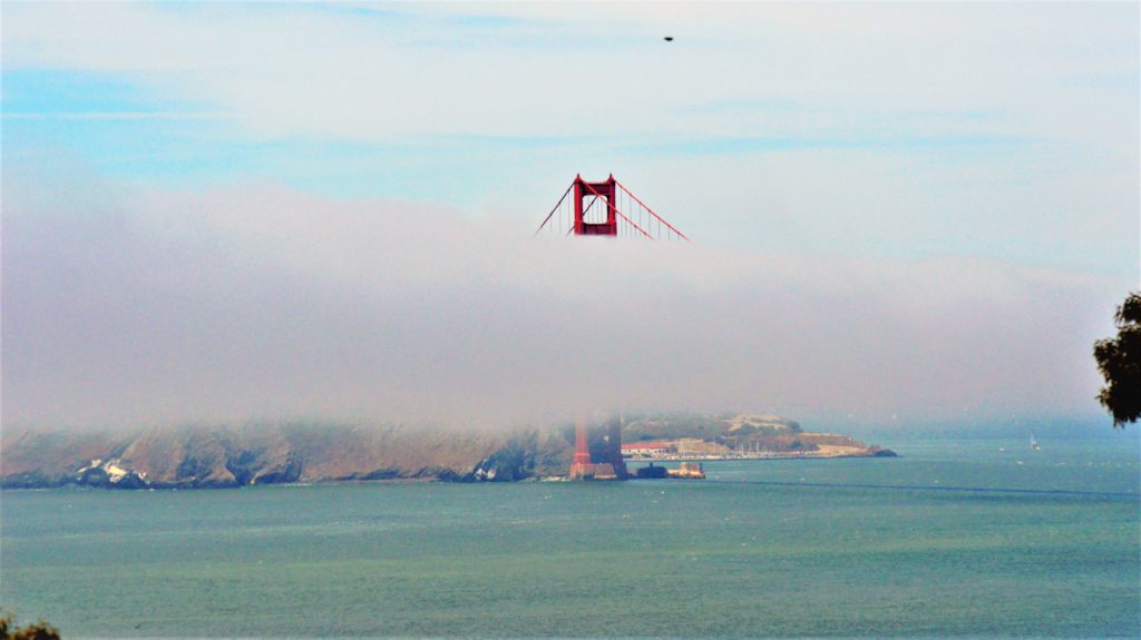 Golden Gate Bridge with fog, San Francisco, USA
