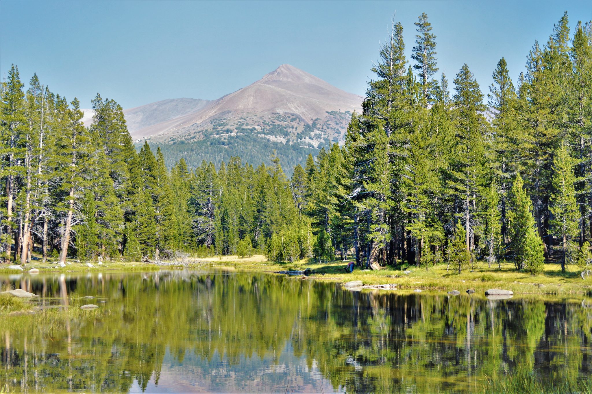 Lake and Mountain, Yosemite National Park, California