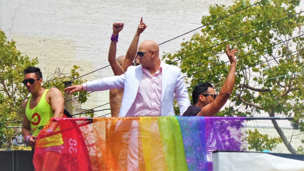 Pitbull at san francisco gay pride, california