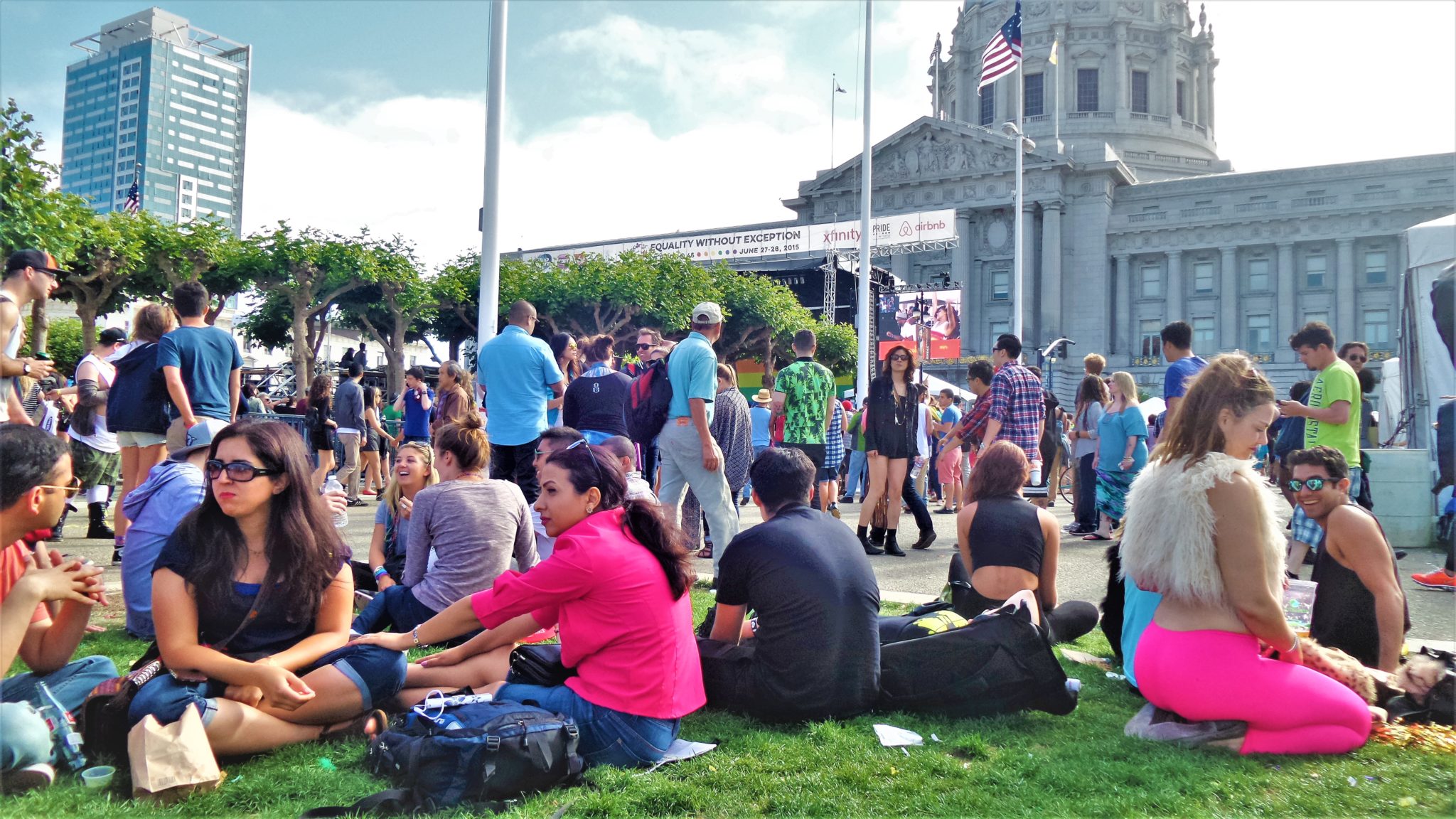 San Francisco Gay pride at the City Hall, California